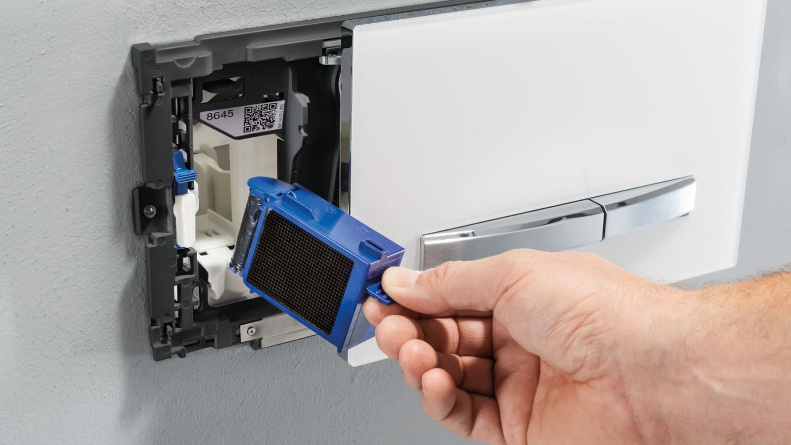 配备 Geberit DuoFresh 的 Geberit Sigma50 配备 Geberit DuoFresh 的 Geberit Sigma50