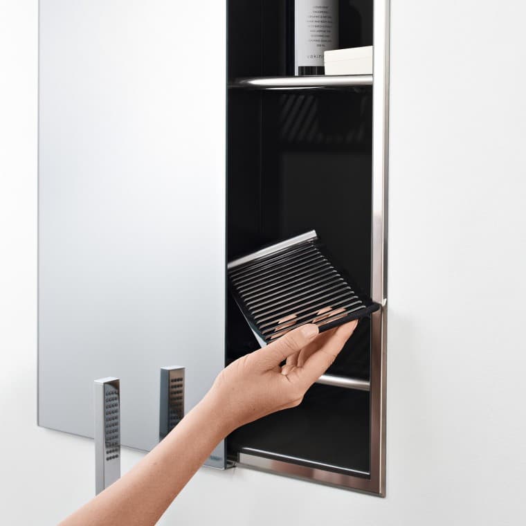 棕灰色的壁龛储物盒 棕灰色的壁龛储物盒