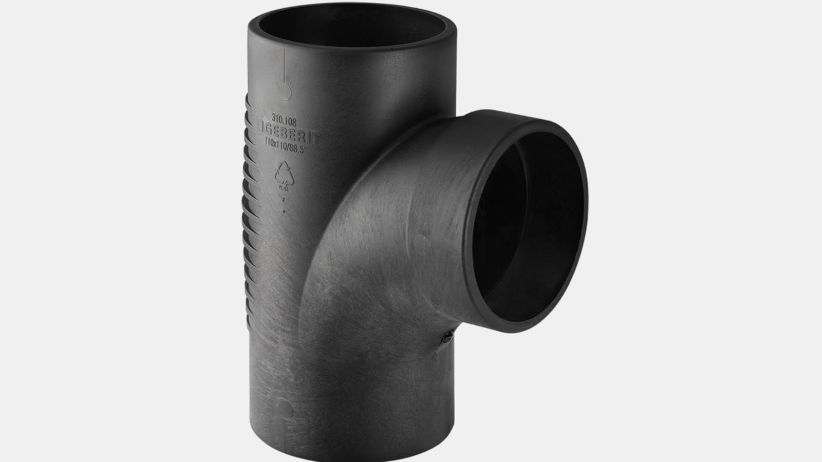 吉博力db20静音管道三通88.5°,低阻入口 吉博力db20静音管道三通88.5°,低阻入口