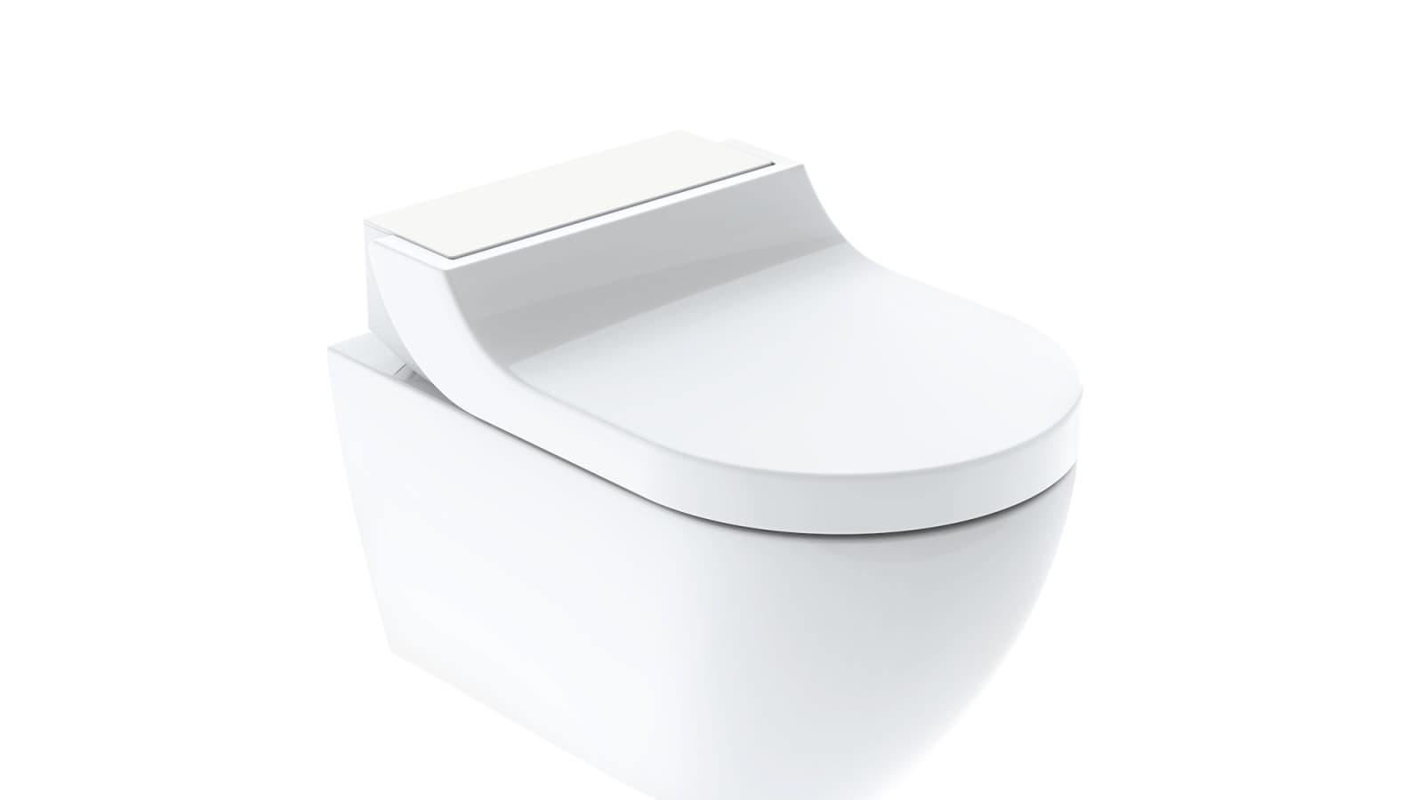 带白色玻璃盖罩的 Geberit AquaClean Tuma 带白色玻璃盖罩的 Geberit AquaClean Tuma