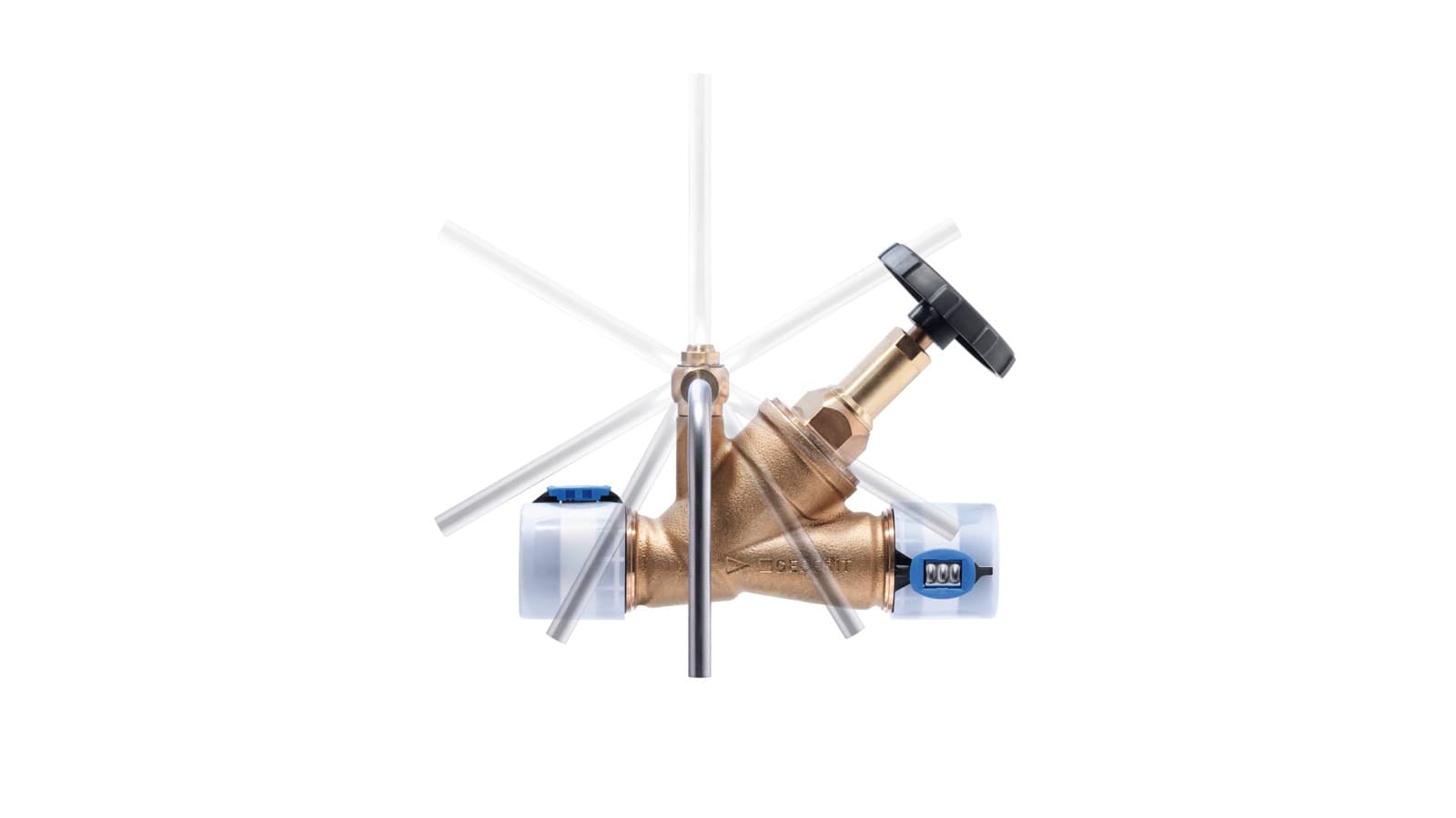 吉博力采样阀可以安装在角座截止阀上的任何位置。 吉博力采样阀可以安装在角座截止阀上的任何位置。