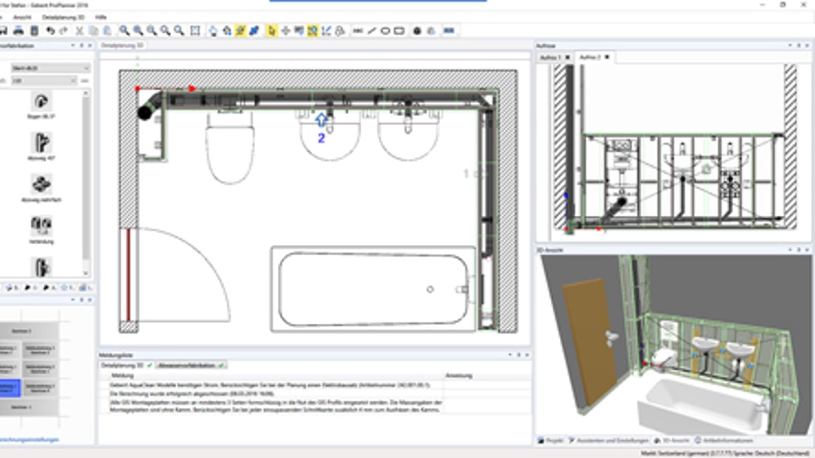Geberit ProPlanner中的废水预处理 Geberit ProPlanner中的废水预处理